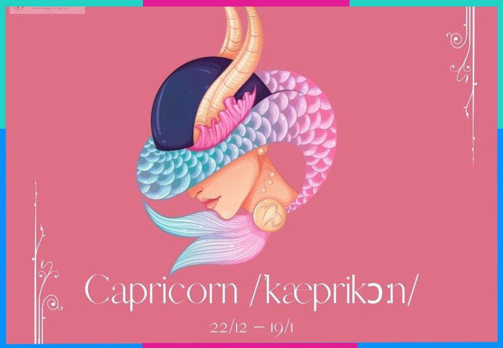 Biểu tượng Ma Kết (Capricorn) với dê biển, thể hiện sự kiên trì và tham vọng