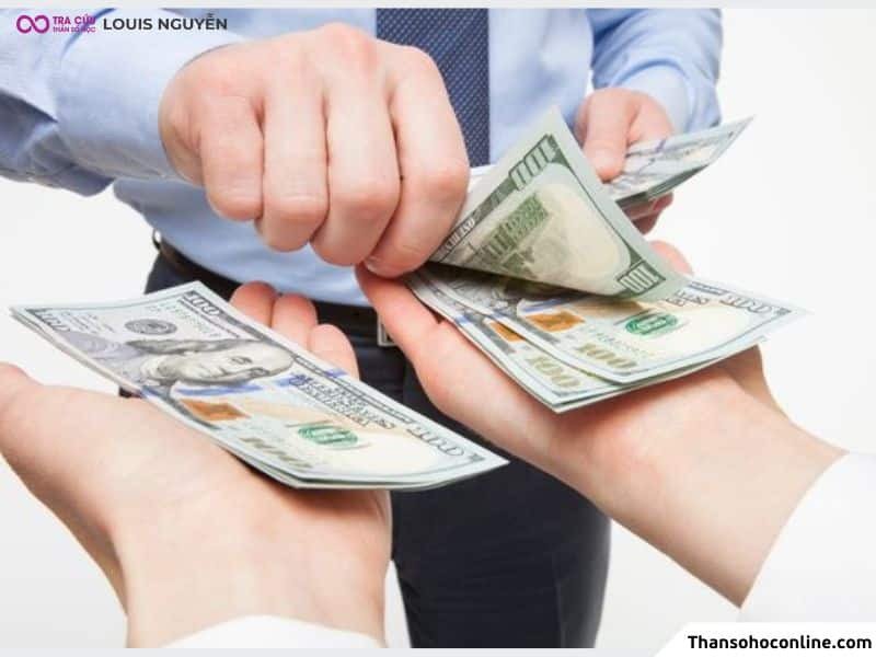 Biểu tượng tiền bạc, minh họa cho sao Thai tại cung Tài Bạch và sự ổn định tài chính