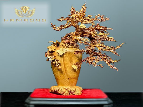 Bình Mai gỗ mang lại năng lượng hanh thông cho không gian