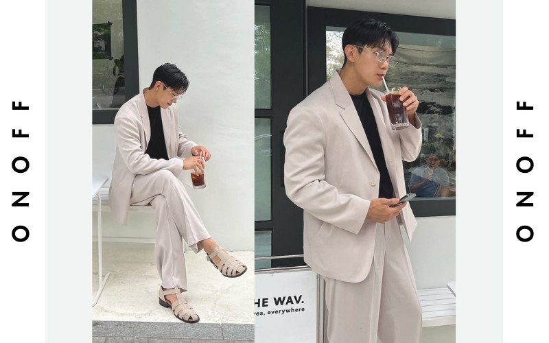 Blazer phối sơ mi giúp nam U40 đi họp lớp lịch lãm