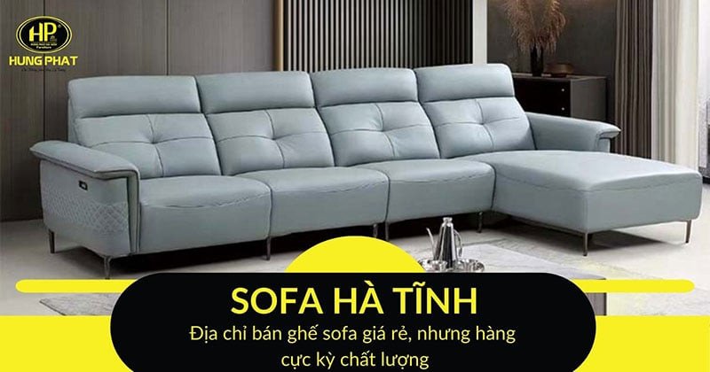 Bộ ghế sofa hiện đại trong phòng khách gia đình tại Hà Tĩnh