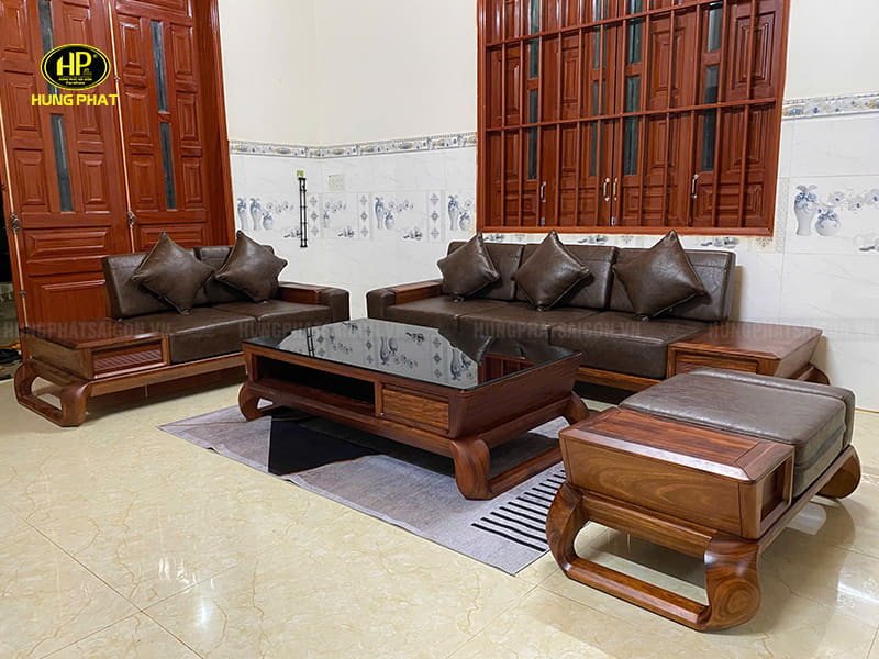 bộ sofa gỗ hương xám tự nhiên hh-52x