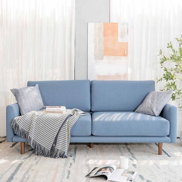 Bộ sofa hiện đại khung gỗ cao su tự nhiên cho phòng khách