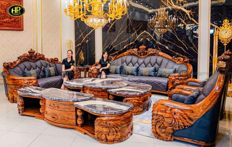 Bộ sofa tân cổ điển đẳng cấp tại Hưng Phát Sài Gòn