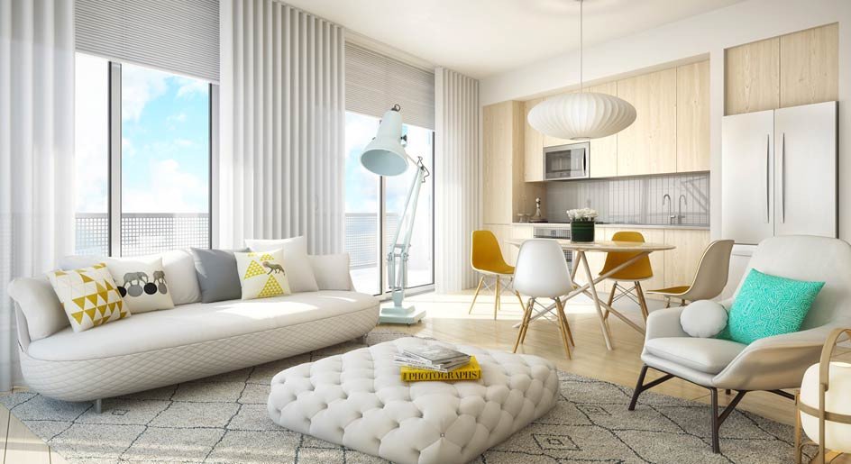 Bố trí đồ nội thất trang trí phòng khách cân đối hài hòa