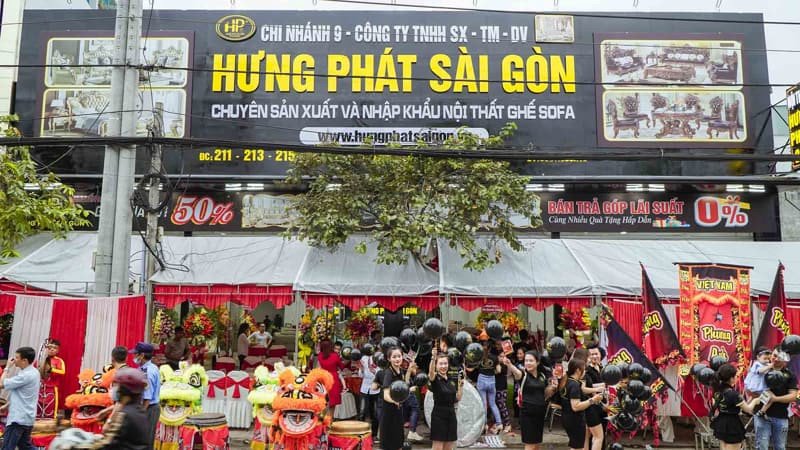 Buổi khai trương một showroom nội thất sofa tại thành phố Biên Hòa