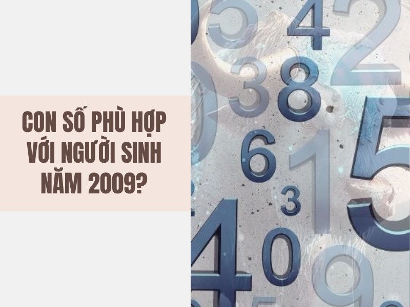 Các con số may mắn phù hợp cho tuổi Kỷ Sửu 2009 mệnh Hỏa
