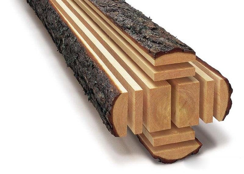 Các loại gỗ xẻ phách phổ biến như gỗ sồi gỗ tần bì gỗ gõ đỏ trong xưởng