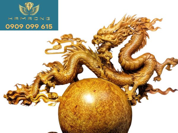 Các mẫu tượng rồng phong thủy bằng gỗ phổ biến
