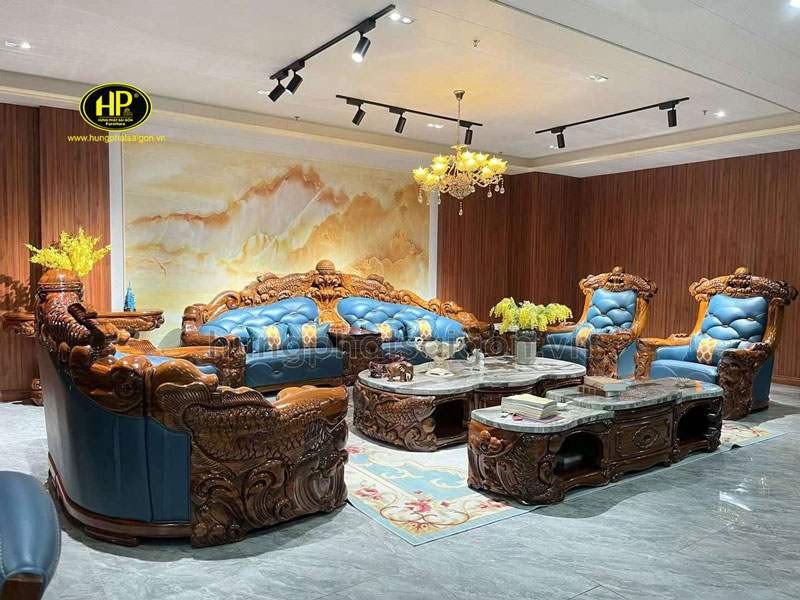 Cách kê ghế sofa phòng khách sang trọng cho biệt thự