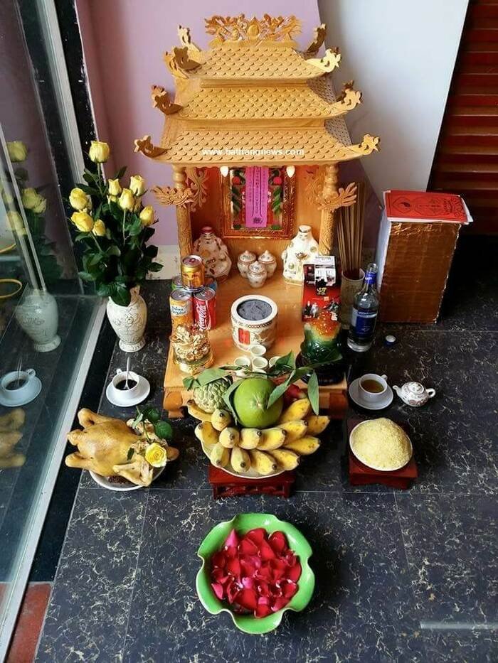 lập bàn thờ khai quang