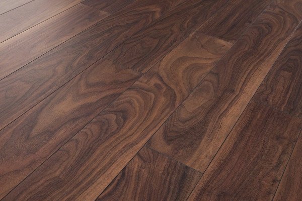 Cận cảnh vân gỗ óc chó dạng sóng cuộn đẹp mắt