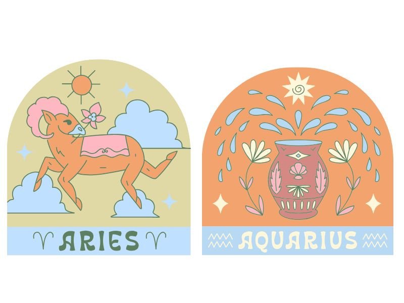 Cặp cung hoàng đạo Bạch Dương và Bảo Bình với sự hòa hợp tự do