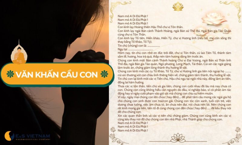 Cặp vợ chồng thành tâm thực hiện văn khấn cầu con tại nhà trước bàn thờ gia tiên