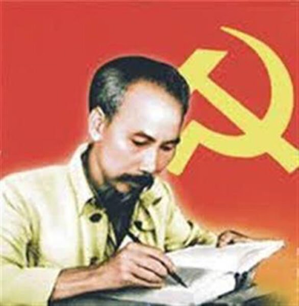 Chân dung Chủ tịch Hồ Chí Minh, tấm gương vĩ đại về tư tưởng, đạo đức và phong cách giản dị, người lãnh đạo mẫu mực mà chúng ta cần học tập và làm theo trong giai đoạn hiện nay.