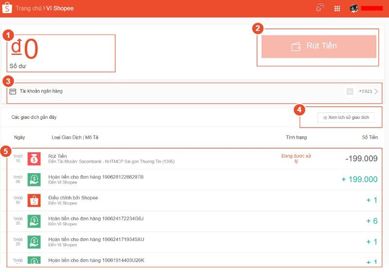 Chuyển tiền ShopeePay