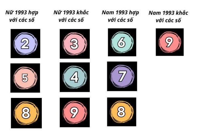 Con số may mắn của tuổi Quý Dậu 1993 là gì?