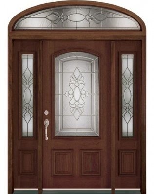 Cửa gỗ óc chó với đường vân đẹp