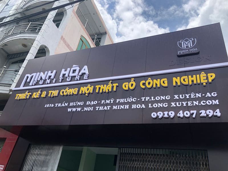 Cửa hàng nội thất gỗ công nghiệp Minh Hòa Long Xuyên