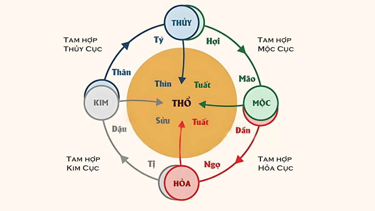 Cung mệnh của tuổi Tý 1972 nam Khảm Thủy, nữ Cấn Thổ