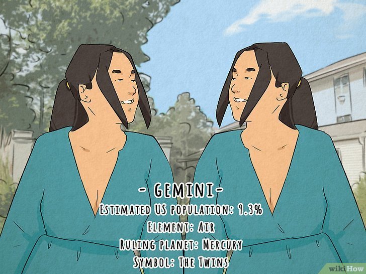 Cung Song Tử, cặp song sinh biểu trưng cho sự linh hoạt, trí tuệ và khả năng giao tiếp của các cung hoàng đạo.