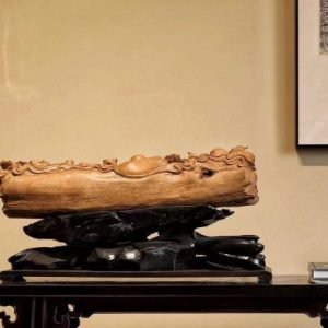 Di Lặc Cửu Phúc Gỗ Đàn Hương Ấn Độ Cao 17cm - Hình ảnh 9