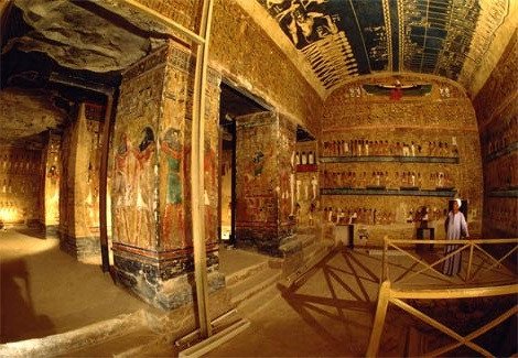 Di tích lăng mộ cổ tại Ai Cập nơi tìm thấy dấu vết gỗ ván ép sơ khai