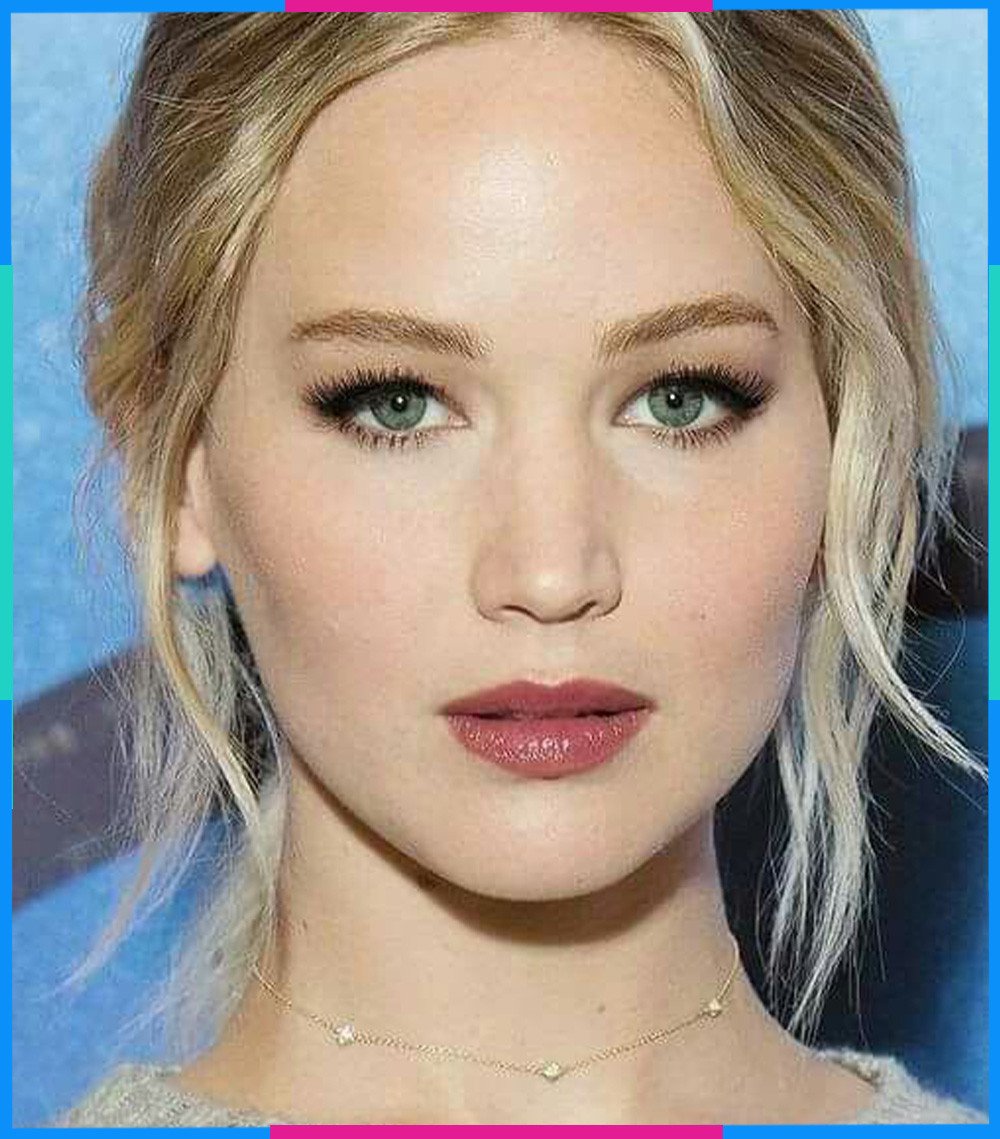 Đôi mắt xanh ngọc sáng và rạng rỡ của nữ diễn viên Jennifer Lawrence, thuộc cung Sư Tử.