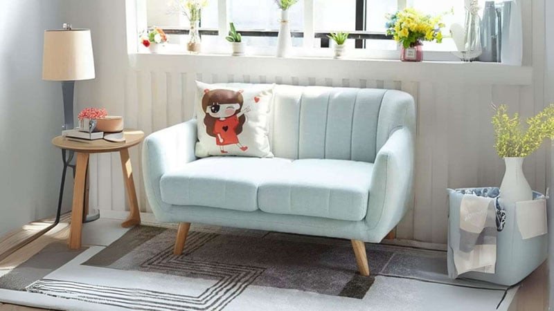 Ghế sofa 1m với màu sắc tươi sáng, phù hợp cho không gian phòng trẻ em