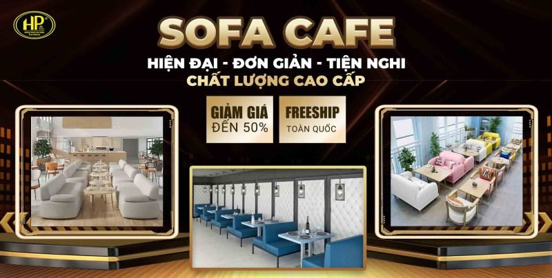 Ghế sofa cafe đa dạng kiểu dáng cho không gian quán