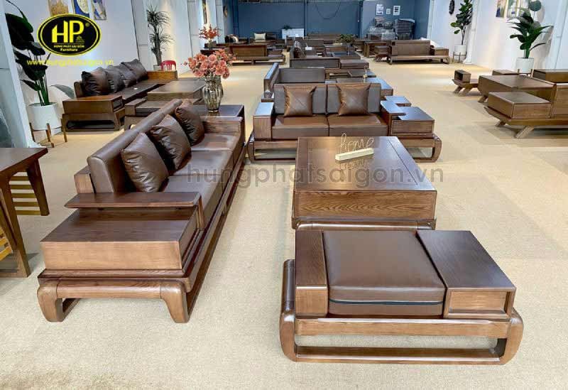 Ghế sofa gỗ hộp óc chó cao cấp