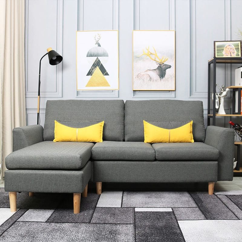 Ghế sofa góc L kích thước nhỏ 1m, tối ưu hóa không gian góc phòng