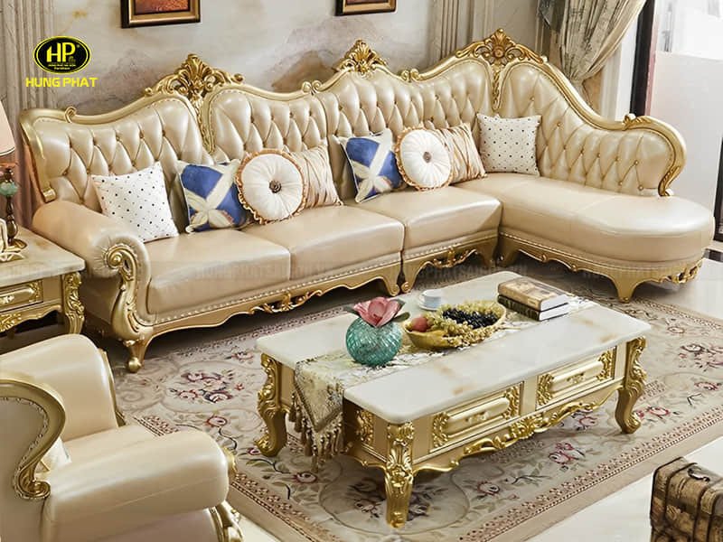 Ghế sofa góc tân cổ điển