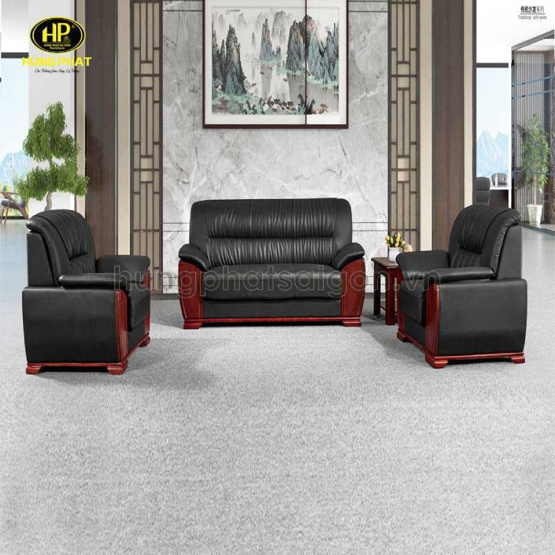 Ghế sofa khung gỗ keo với thiết kế đơn giản