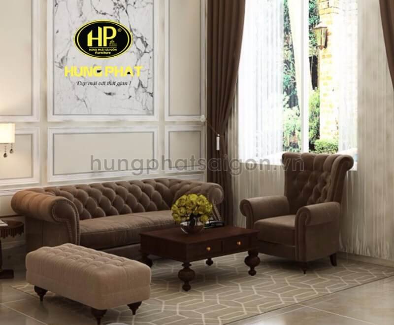 Ghế sofa văng 2m2 kiểu dáng tân cổ điển sang trọng