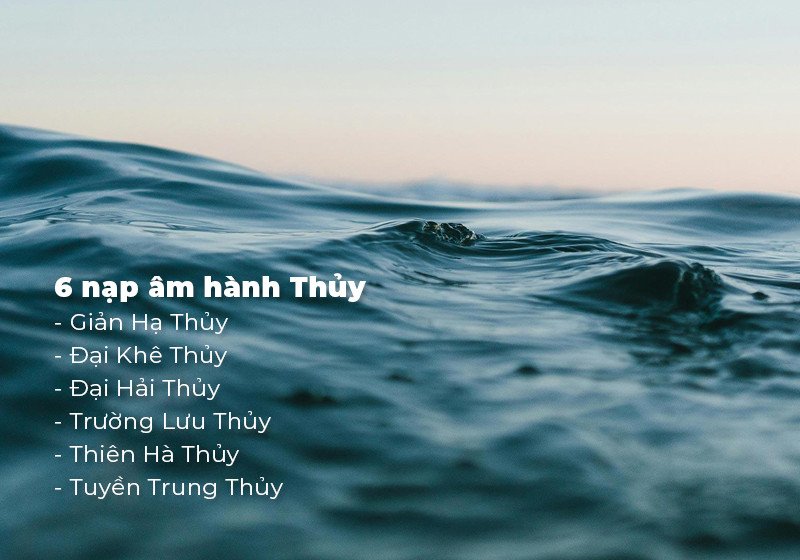Giải thích ý nghĩa các nạp âm hành Thủy, đặc biệt là Đại Khê Thủy của năm 2035
