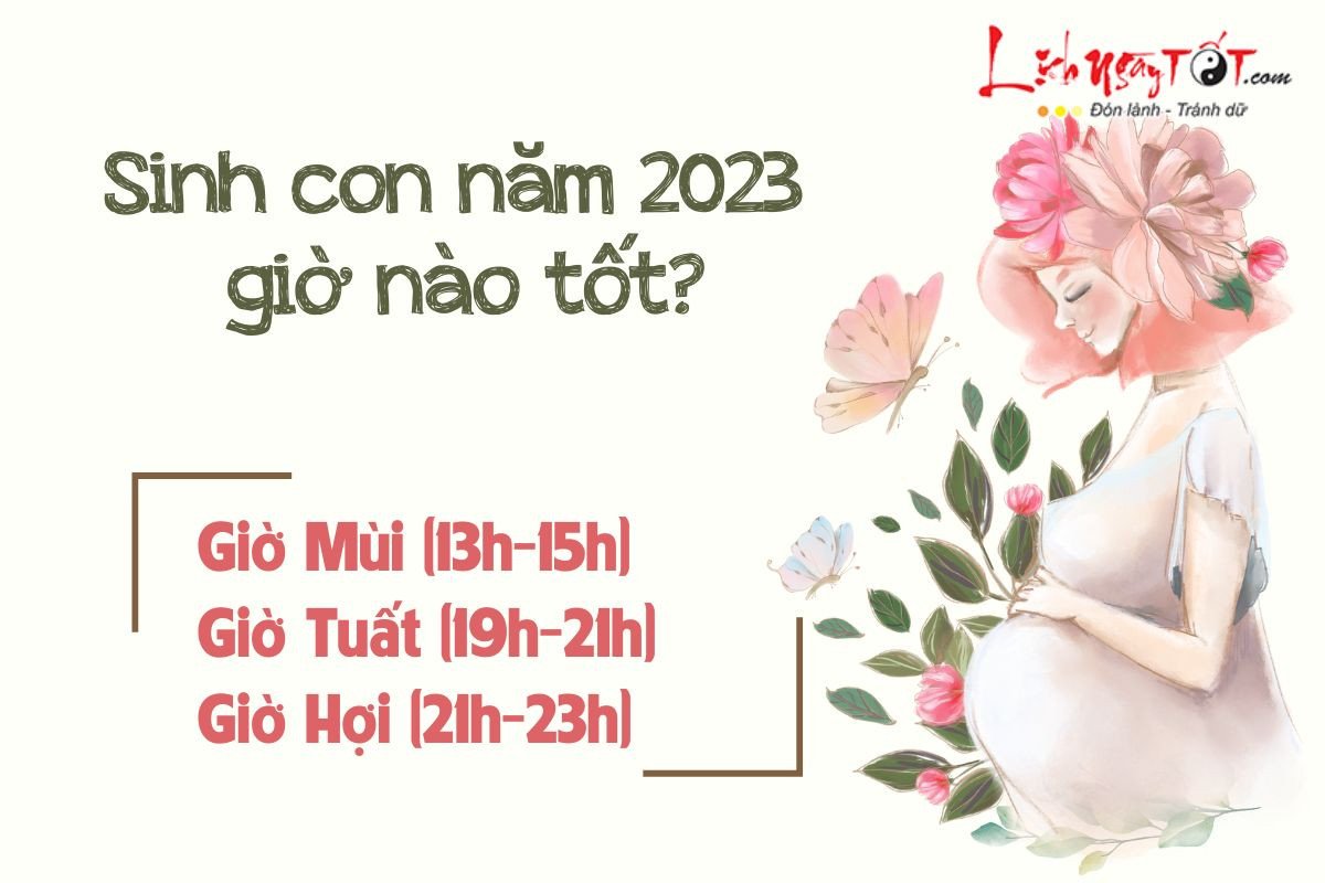 Giờ tốt nhất để sinh bé gái Quý Mão 2023