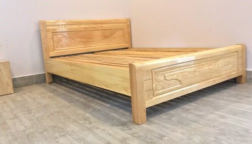 Giường ngủ làm từ Gỗ Tần Bì với độ bền và tính thẩm mỹ