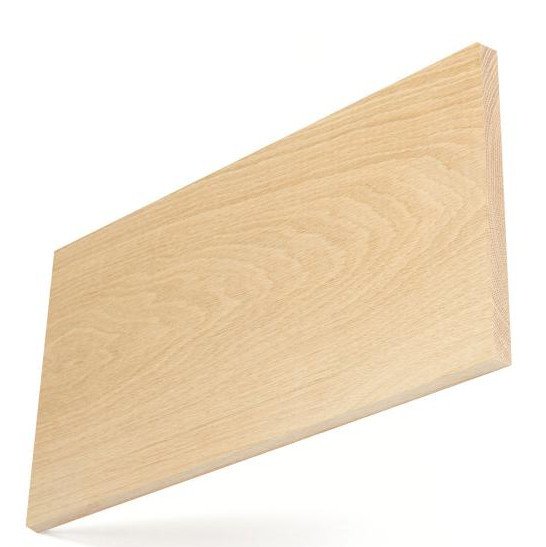 Gỗ Sồi Trắng Mỹ với vân gỗ thẳng và tia gỗ dài