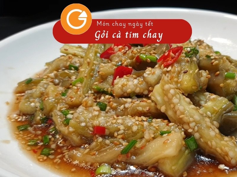 Gỏi cà tím chay thanh mát