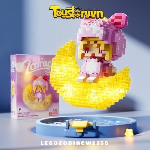 Hình 12 cung hoàng đạo Lego cung Xử Nữ với đèn LED thể hiện sự tỉ mỉ và trí tuệ