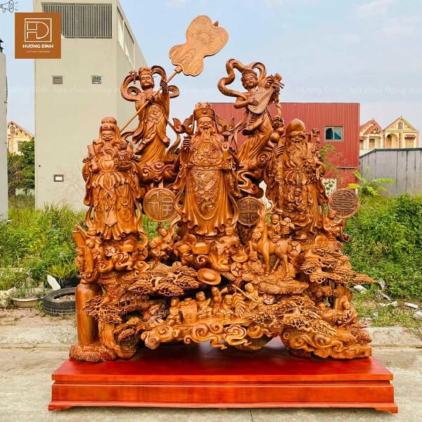 Hình ảnh ba ông Phúc Lộc Thọ biểu tượng của sự may mắn