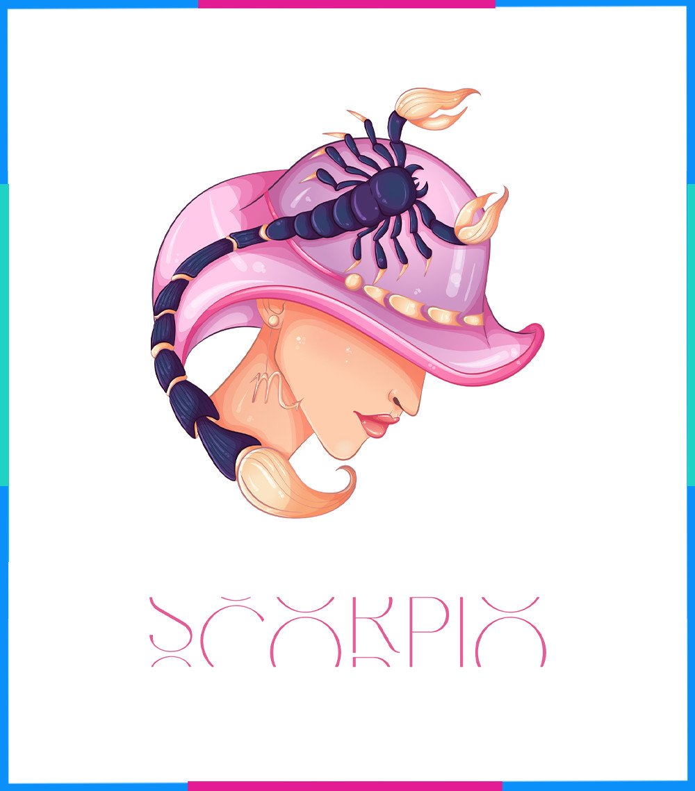 Hình ảnh Bọ Cạp thể hiện cá tính với màu tím và xanh dương đậm