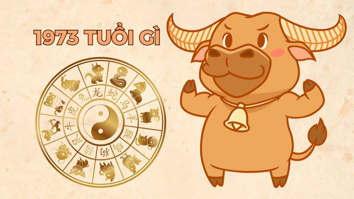 Hình ảnh con trâu biểu tượng cho tuổi Quý Sửu 1973