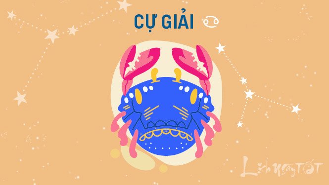 Hình ảnh cung Cự Giải với con cua biểu tượng cho sự bảo vệ và tình cảm gia đình