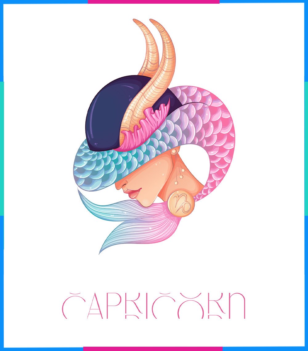 Hình ảnh Ma Kết trầm tĩnh với màu xanh dương và nâu đất