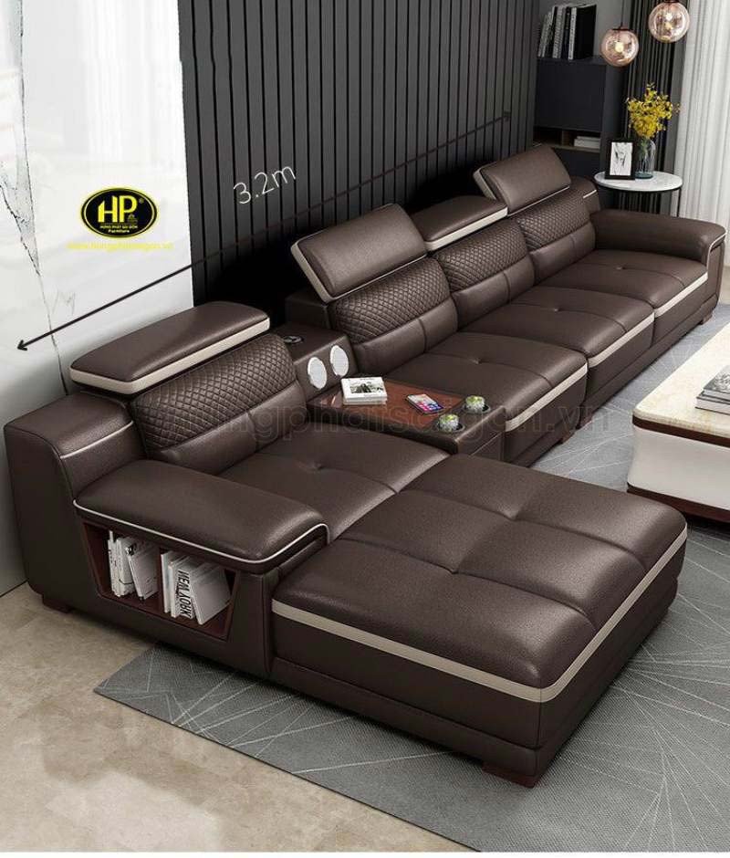 Hình ảnh minh họa một kích thước sofa chữ L thông dụng