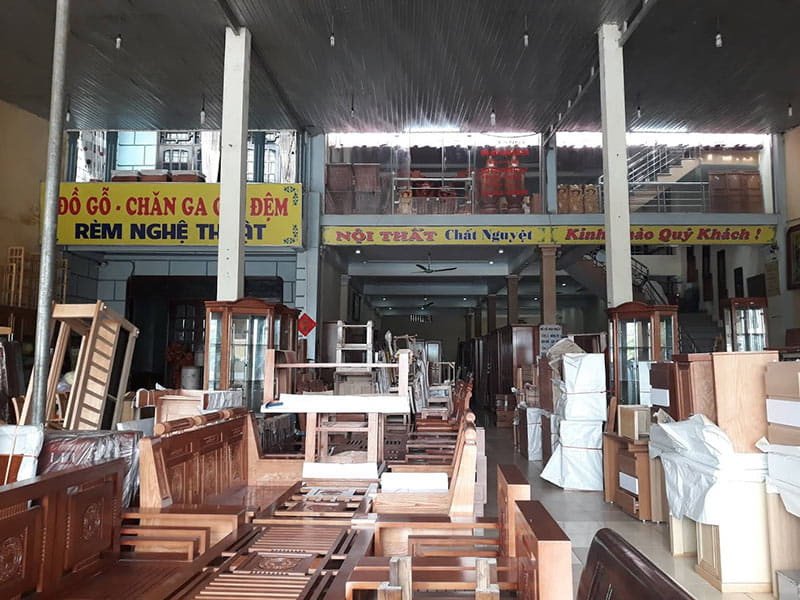 Hình ảnh một cửa hàng đồ gỗ nội thất tại Thanh Hóa chuyên sản xuất