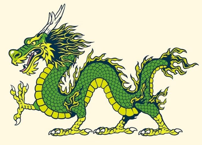 Hình ảnh rồng vàng biểu tượng tuổi Mậu Thìn 1988