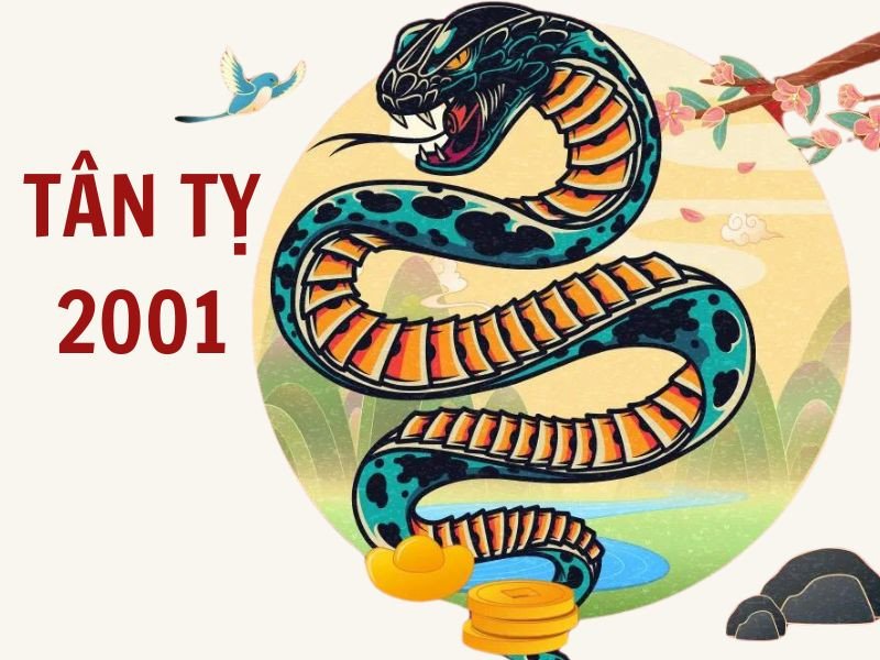 Hình ảnh tượng trưng cho cuộc đời nhiều thăng trầm của người tuổi Tân Tỵ 2001